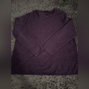 Purple Crew Neck Sweater